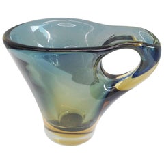 Vintage Murano Glass Pitcher Attributed to Fulvio Bianconi