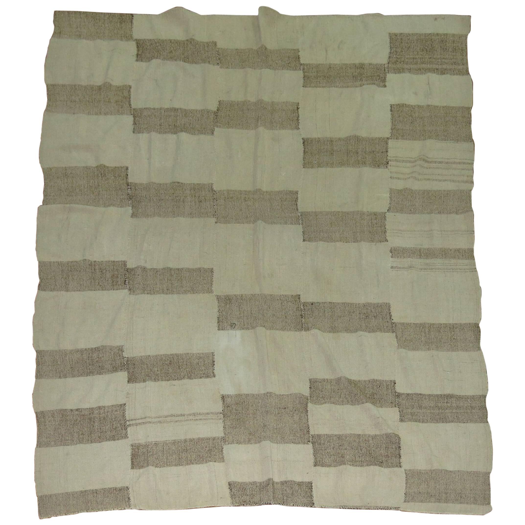 Kilim minimalista vintage de Turquía