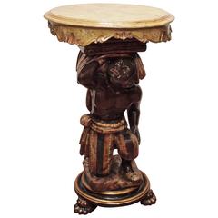 Venetian Polychromed Blackamoor Table 7