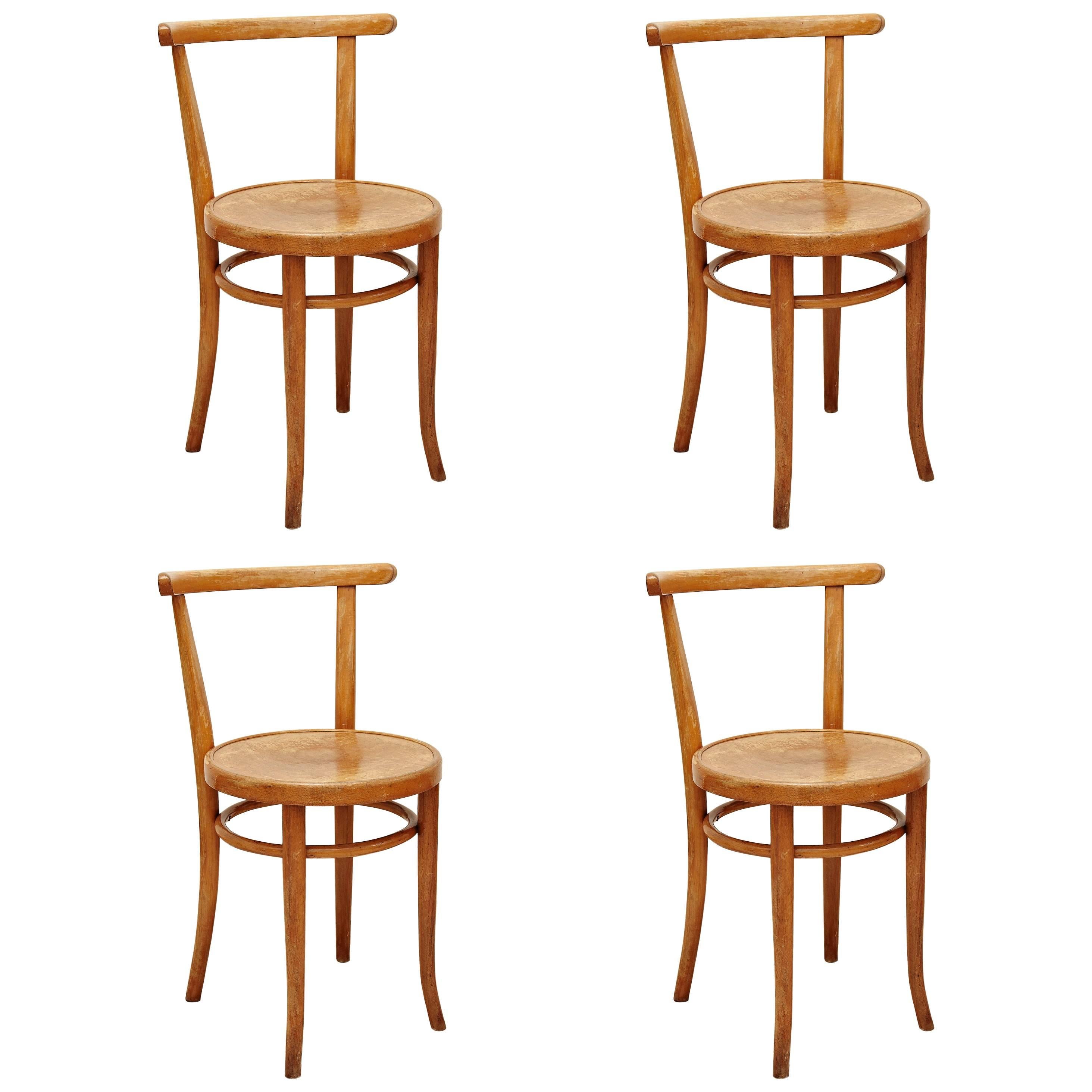 Set of Four Thonet 51 Chair by Auguste Thonet for Thonet