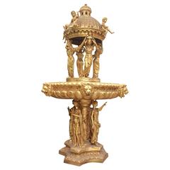 Gilt Bronze Fountain, early 21st century