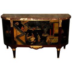Signed 19th Century Louis XVI Chinoiserie Decorated Commode by Maison Forest
