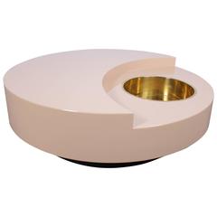 Willy Rizzo TRG Revolving Bar Coffee Table