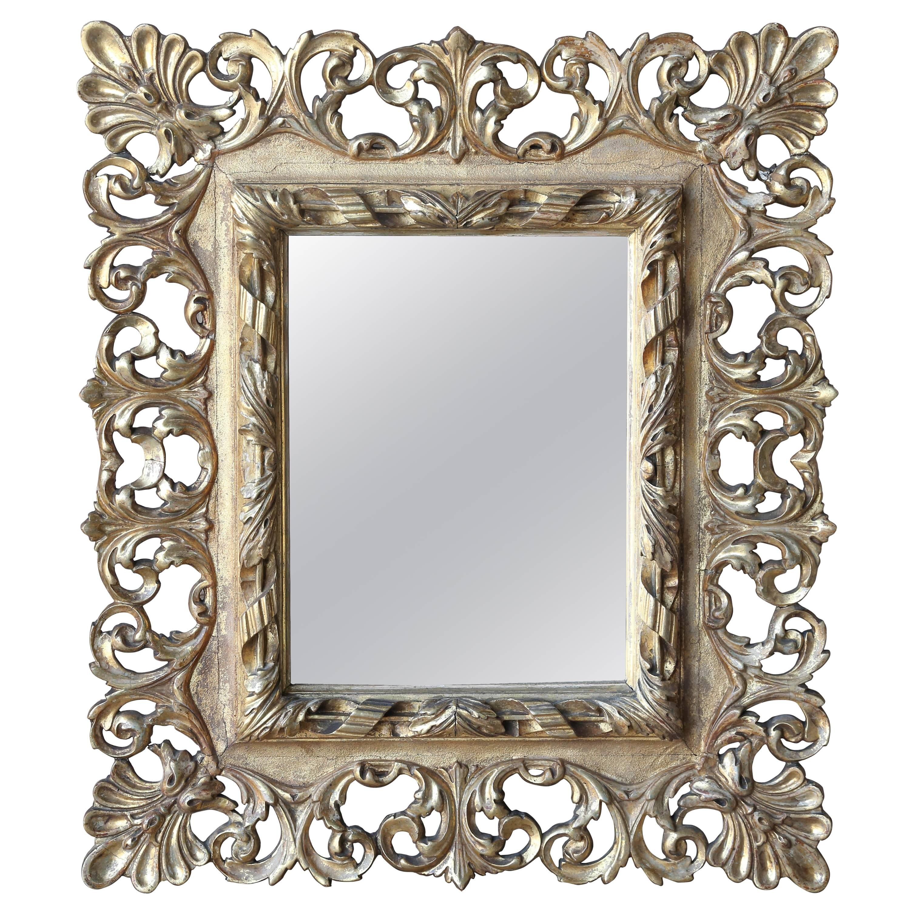 19th Century Italian Gold Gilt Mirror