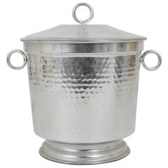 Italian Modernist Ice Bucket or Wine Cooler with Lid, 1950s
