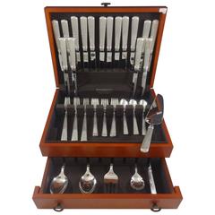 Retro ASHMONT BY REED & BARTON Sterling Silver Dinner Flatware Set 8 SERVICE 46 PIECES