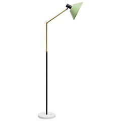 Stilux floor lamp with marble base Italy 1950
