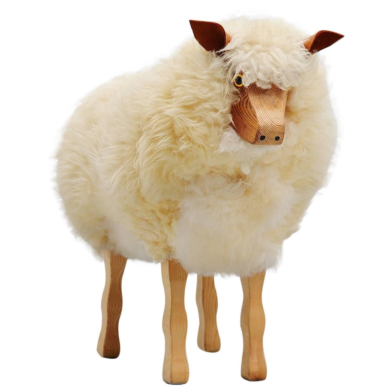 Decorative sheep in the manner of Francois Xavier Lalanne 1970