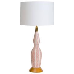 Zaccagnini 1950's Italian Striped Ceramic Lamp 8