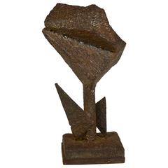 Abstract Brutalist Sculpture, Metal
