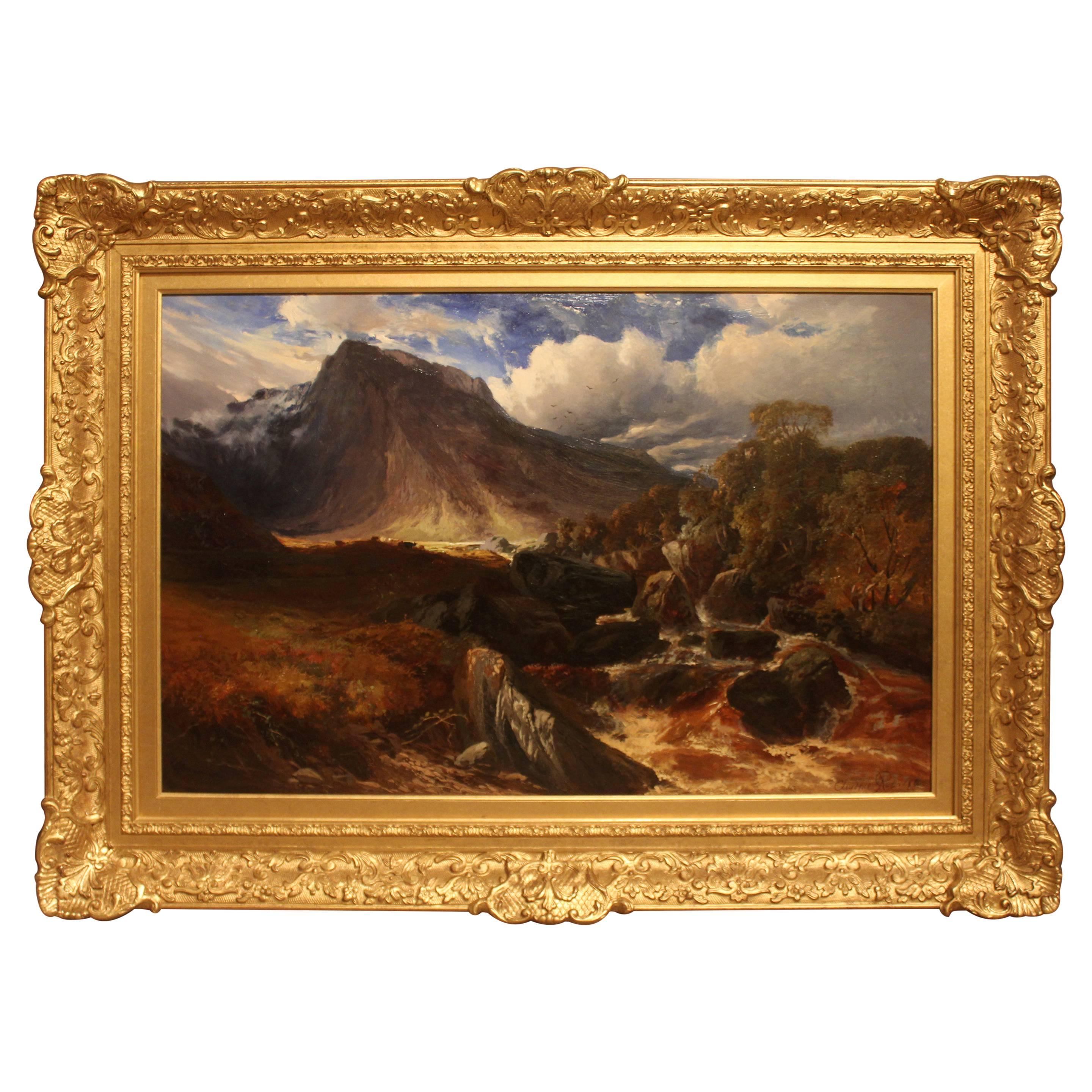 "Glen Sannox, Arran" Oil Painting by Clarence Roe For Sale