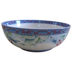 Porcelain Serving Salad Bowl by Hermes for Papillons