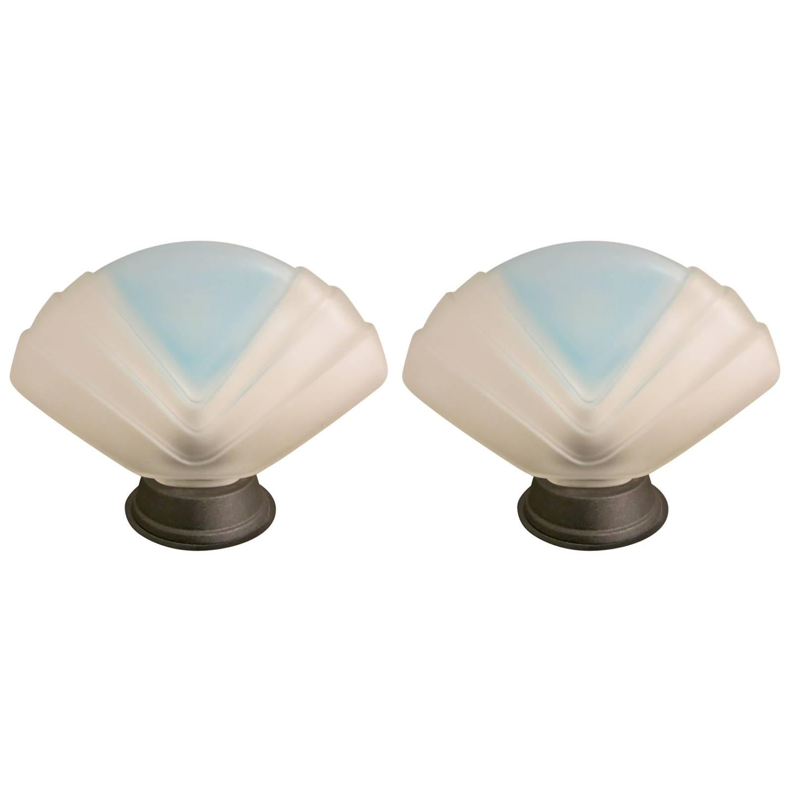 Pair of Art Deco Style Murano Table Lamps