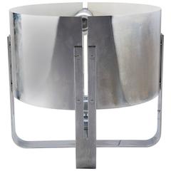 Jacques Quinet, Steel Table Lamp, circa 1970