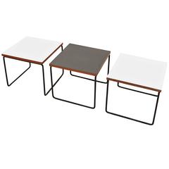 Used Set of Three  Pierre Guariche Side Table for Steiner, circa 1950 