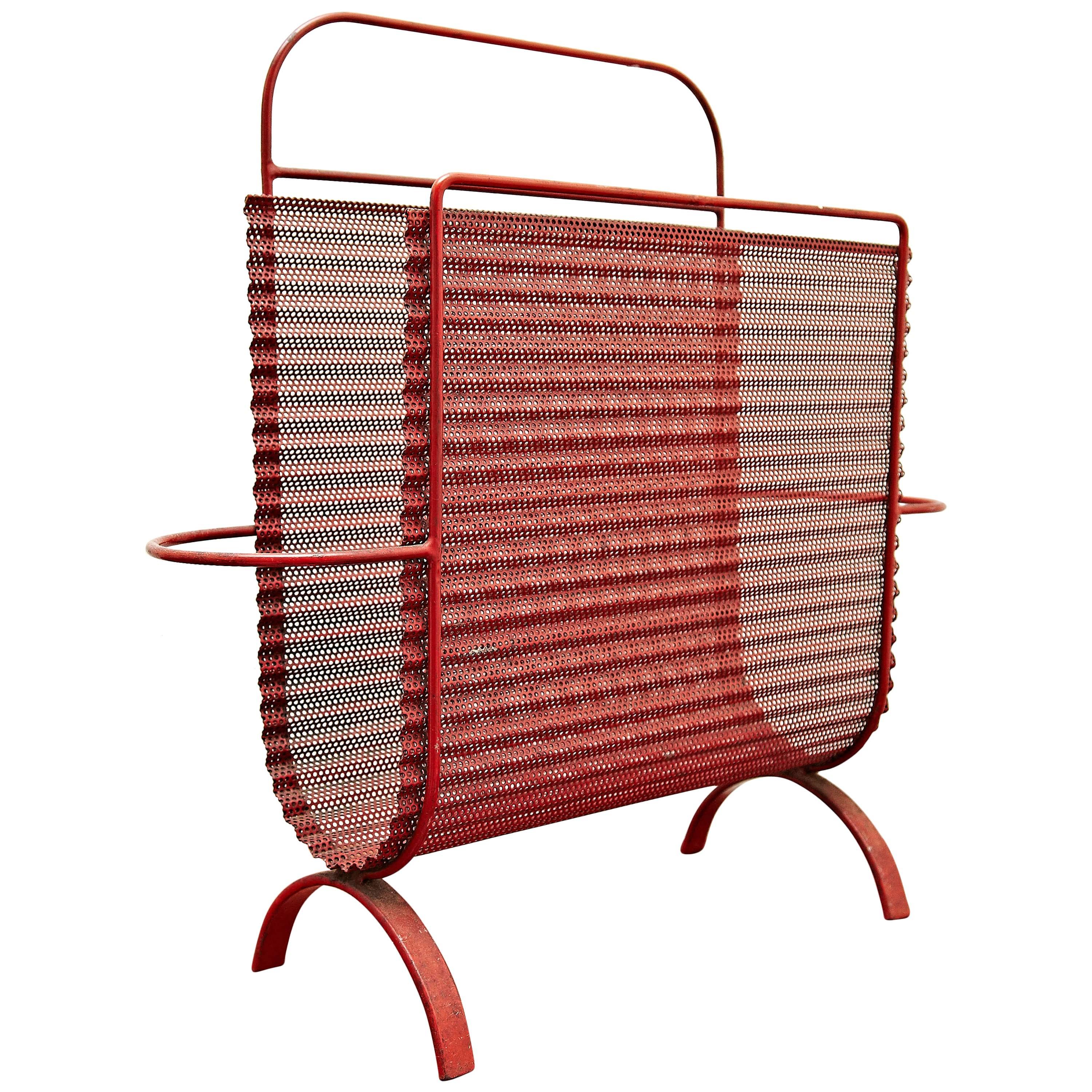 Mathieu Matégot Magazine Holder, circa 1950