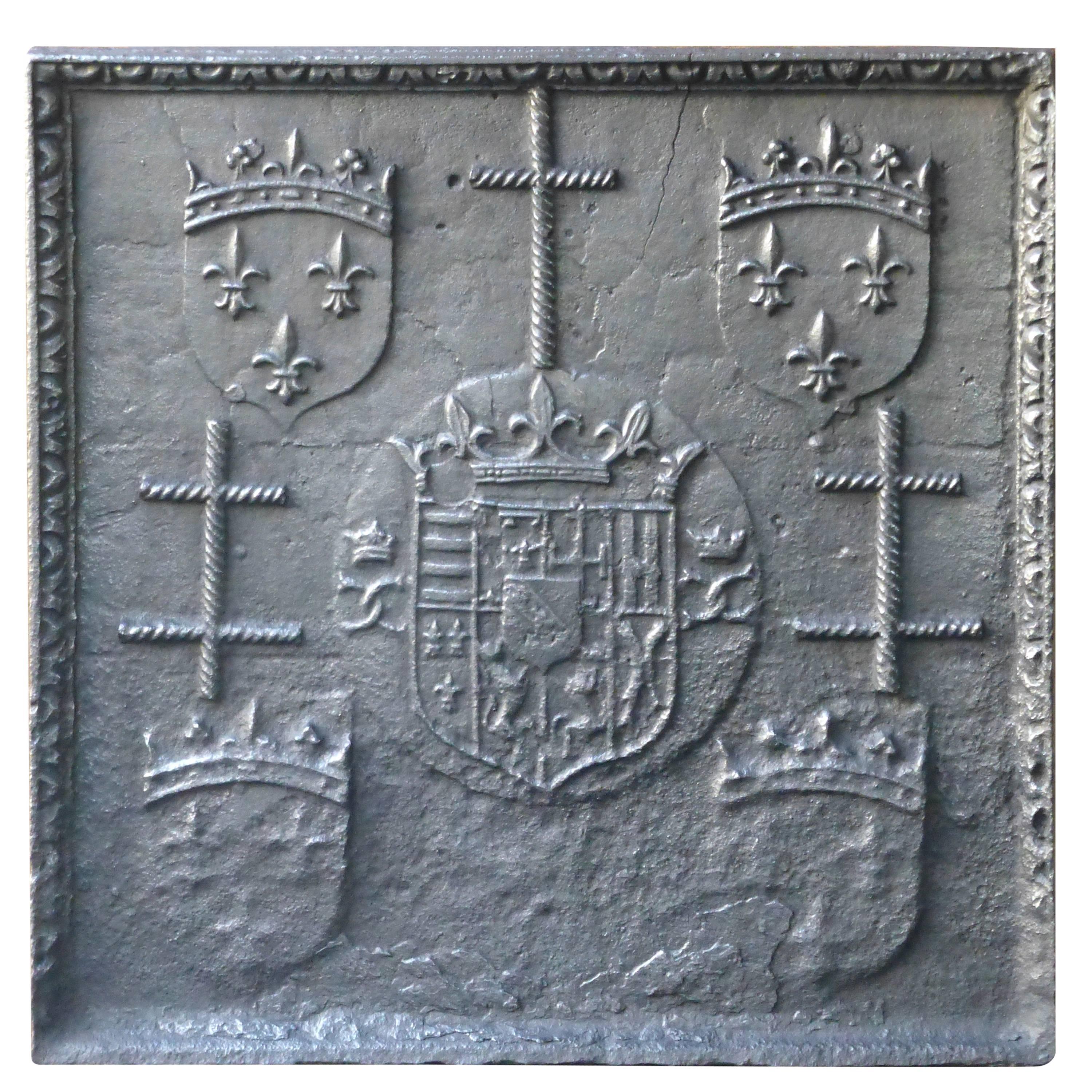 16th Century Lorraine Coat of Arms Fireback
