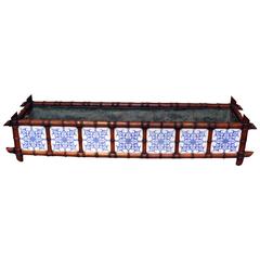 French Faux Bamboo Tiled Planter