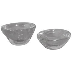 Two Substantial Glass Bowls