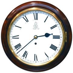 Antique George V Ten-Inch Dial Fusee Wall Clock