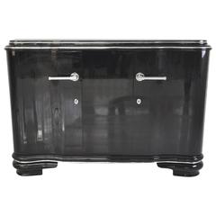 French Art Deco Sideboard with Swing Doors