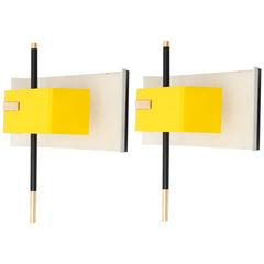Pair of 1950s Italian Modernist Sconces by Stilnovo 1
