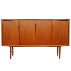 Teak Highboard by Gunni Omann Danish Modern ACO, Credenza, 1960s