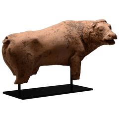 Ancient Greek Terracotta Cow Sculpture - 450 BC 6