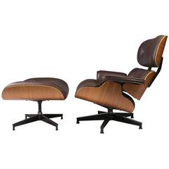 Mid-Century Modern Chair and Ottoman by Charles and Ray Eames