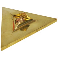 Triangular Low-Relief Sculpture with a Breast by Miroslav Brozek