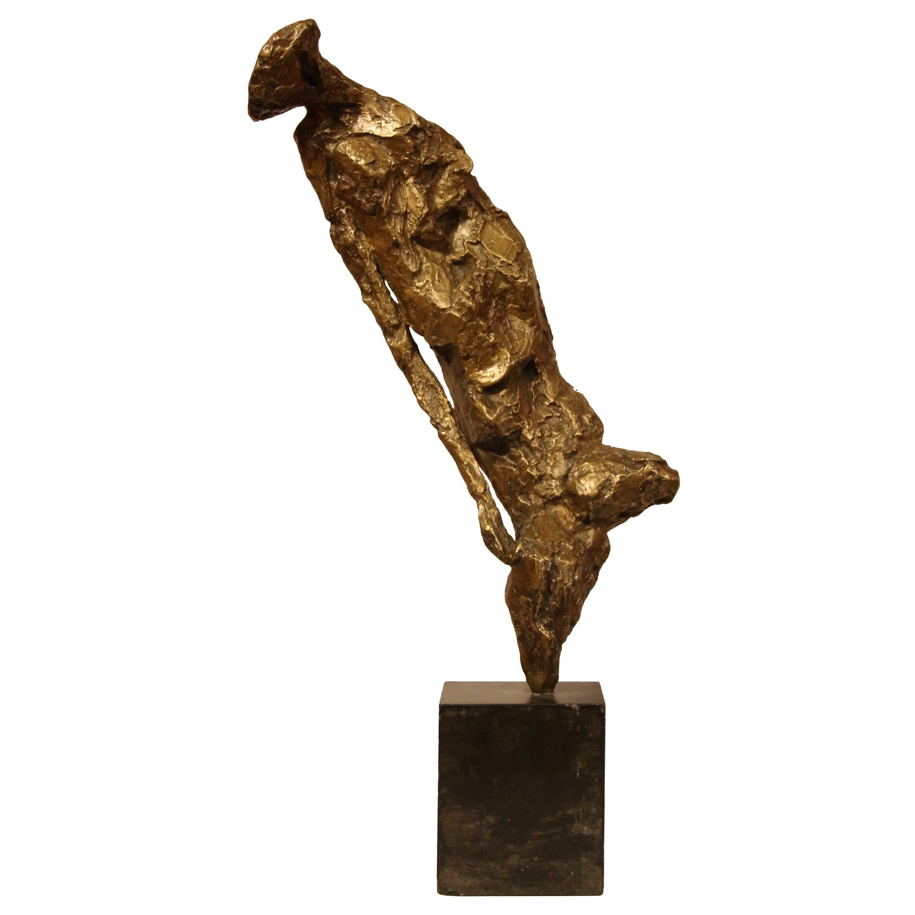 Bronze Sculpture "Personnage" by Gérard Koch  For Sale
