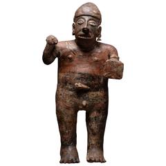 Antique Large Pre-Columbian Nayarit Warrior, 100 BC