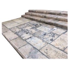 Antique Reclaimed Staircases, Authentic Provencal French Limestone, 18th Century