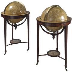 Pair of Library Globes by Smith & Son 9
