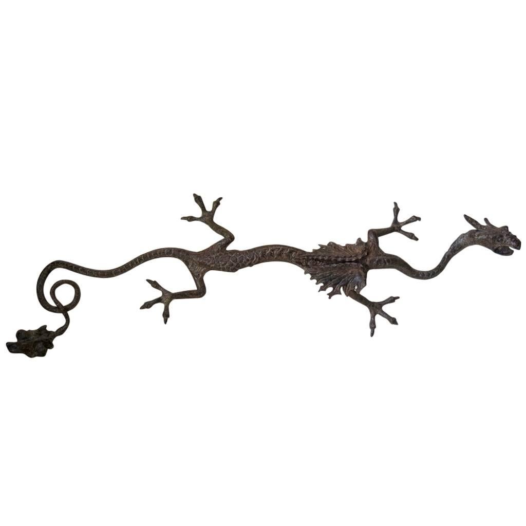 Large and Unusual Wrought Iron Chimera, France, circa 1850s