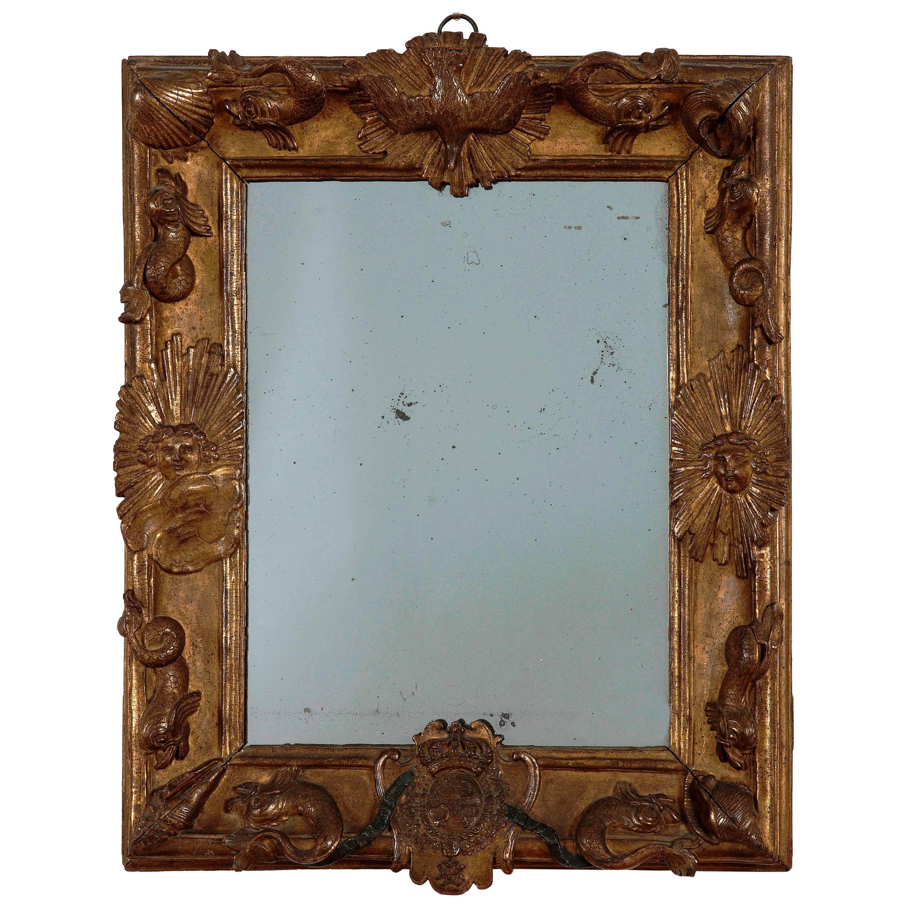 French Royal Frame Mirror for the Grand Dauphin, circa 1670 For Sale