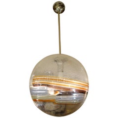 Large Midcentury Italian Murano Glass Multi-Color Globe or Chandelier