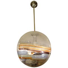 Large Mid-Century Italian Murano Glass Multicolor Globe or Chandelier 6