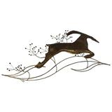C. Jere Art Deco Style "Deer Running" Wall Sculpture 