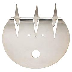 Silvered Devil's Face by G. Ponti for Lino Sabattini, 1978, Italy 6