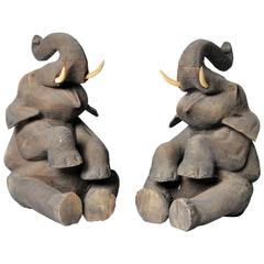 Teakwood Carving of an Elephant