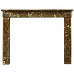 Lovely Small Red Marble Louis XVI Fireplace Mantel 5