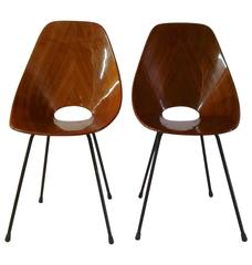 Pair of Mid Century Italian Medea Chairs by Vittorio Nobili, 1955