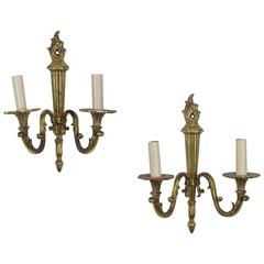 Pair of Gilt Louis XVI Style Sconces 3