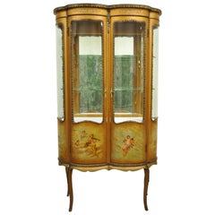 Vernis Martin: Louis XV.-Vitrine/Vitrine/Vitrine/Vitrine/Vitrine/Vitrine/Vitrine, geschwungen