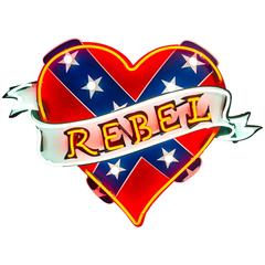 Linda Bracey Original Neon Artwork, Rebel Heart