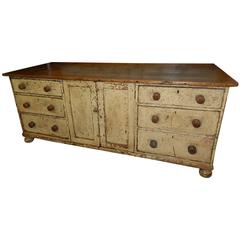 Antique Pine Dresser with Original Paint