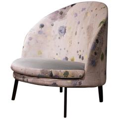 Custom Arflex Jim Chair with Martyn Thompson Studio Splat Upholstery