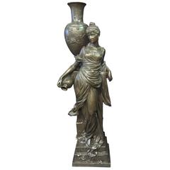 Vintage Grecian Sculpture, Copper Clad