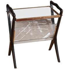 Table and Magazine Rack attributed to Ico Parisi